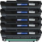 5 Pack Compatible Samsung MLT-D105L Black High-Yield Toner Cartridge
