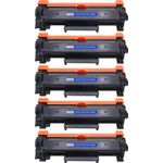 5 Pack Compatible Brother TN760 Black High-Yield Toner Cartridge (Replaces TN730)